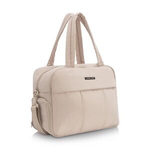 Lorna Jane LJ Duffel Bag in Latte color